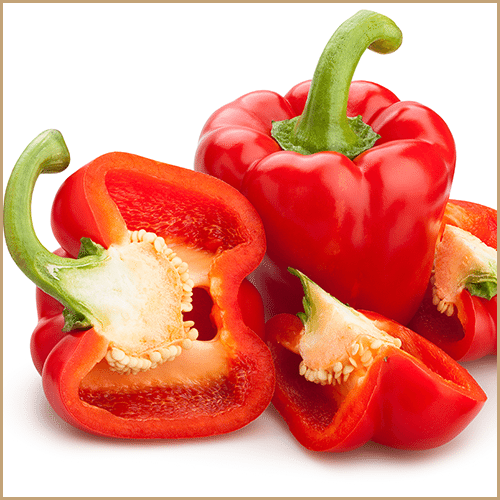 red bell pepper fruit pulp vinegar